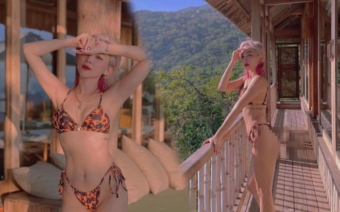 Tóc Tiên diện bikini nhỏ xíu khoe vòng 3 'căng mẩy' giữa khung cảnh núi rừng mộng mơ Ảnh 2