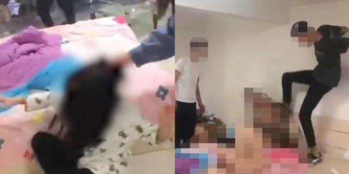 Vu và nam sinh tới phòng cô bị đánh đập dã man.