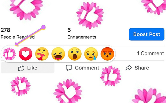 Cộng đồng mạng hào hứng vì nút like trên Facebook bỗng nhiên đổi khác, thay màu xanh bằng hồng Ảnh 2