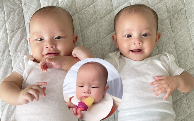 Lần đầu được ăn hoa quả và biểu cảm 'meme' siêu hài hước của Lisa và Leon Ảnh 2