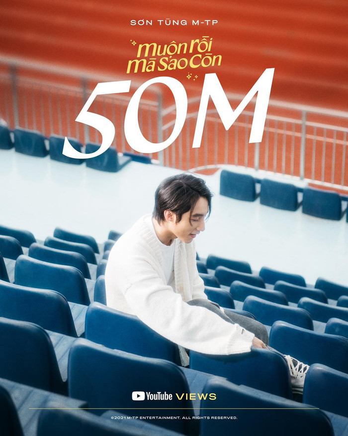 MV Muộn Rồi Mà Sao Còn cán mốc 50 triệu lượt xem sau 9 ngày ra mắt