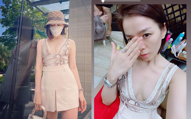 Lệ Quyên diện áo xẻ sâu không nội y, Lâm Bảo Châu ngay lập tức vào thả tim lia lịa Ảnh 2