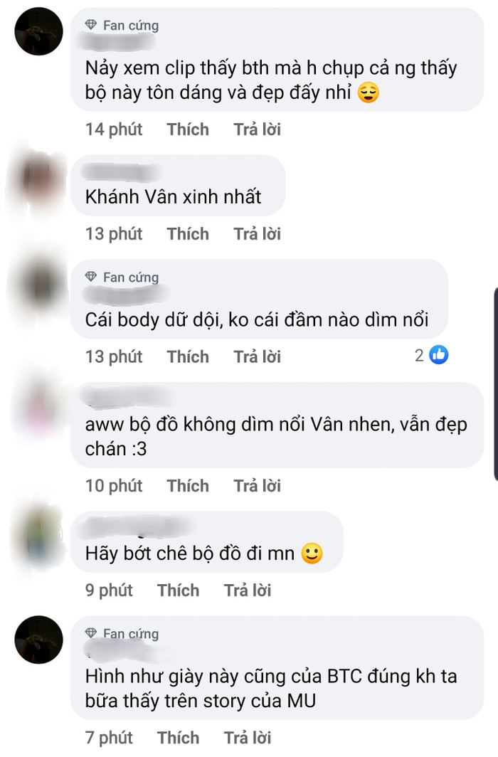 Các fan thở phào nhẹ nhõm, không ngờ chiếc váy tưởng 'sến' mà lên người Vân lại lộng lẫy vô cùng.