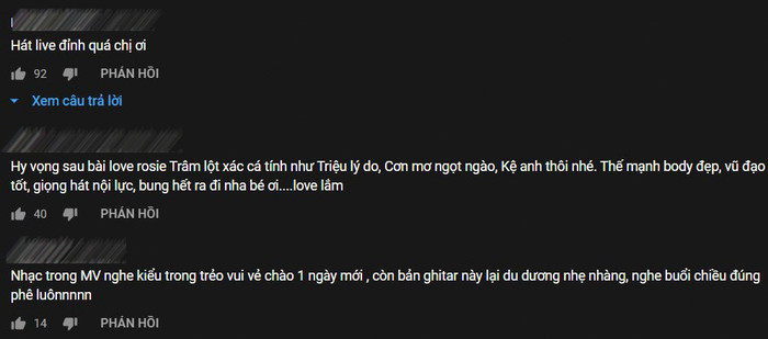 MV thì 'chê lên chê xuống', dân mạng lại quay ngoắt 180 độ với Love Rosie bản hát live từ Thiều Bảo Trâm Ảnh 13