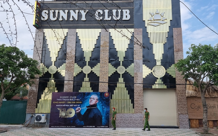 Quán bar Sunny Club ở Vĩnh Phúc bị phong tỏa sau khi ghi nhận các ca dương tính Covid-19.