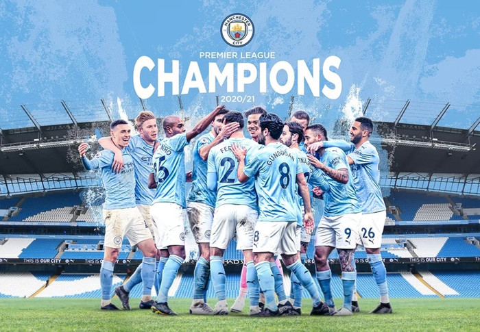 Man City lên ngô vô địch Premier League 2020/21 sau thất bại 1-2 của MU trước Leicester City.