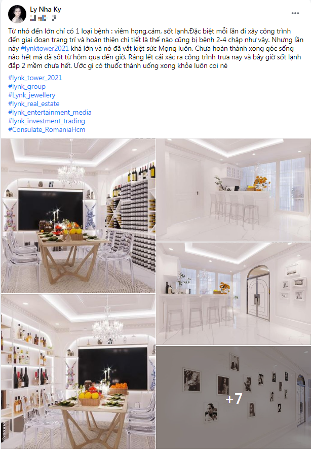 Bật mí thiết kế xa hoa của công trình mới, nhưng dòng cập nhật sức khoẻ của Lý Nhã Kỳ lại khiến fan hoang mang, lo lắng.
