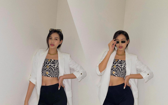 Hoa hậu Đỗ Thị Hà lên đồ năng động, khoe eo thon thả ra hành lang tạo dáng sành điệu Ảnh 2