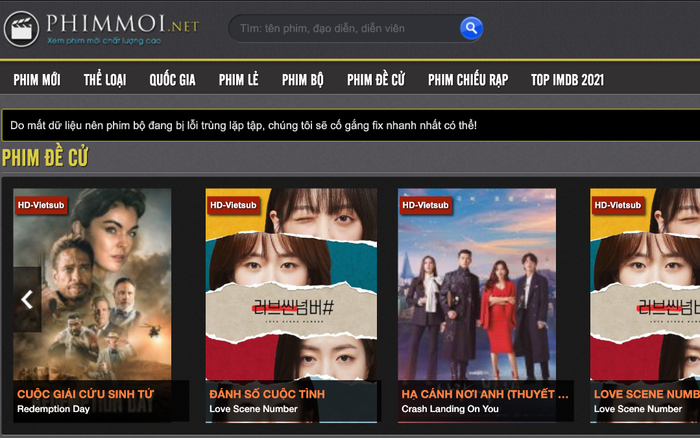 Phimmoizz 'bay màu' chưa lâu, phimmoi đã bất ngờ 'hồi sinh' với tên miền mới Ảnh 2