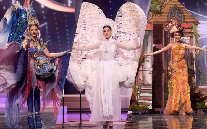 Vỡ òa cảm xúc với loạt trang phục dân tộc độc lạ và kì thú tại Miss Universe 2020 Ảnh 2