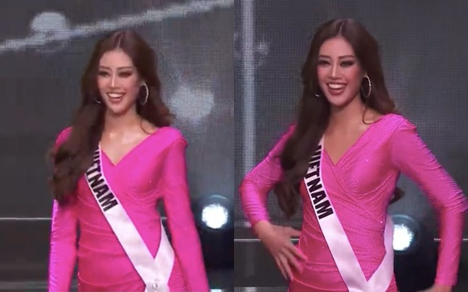 7 giây 'thần thánh' của Khánh Vân mở màn bán kết Miss Universe: Trái tim ấm áp - Thần thái rạng ngời Ảnh 2