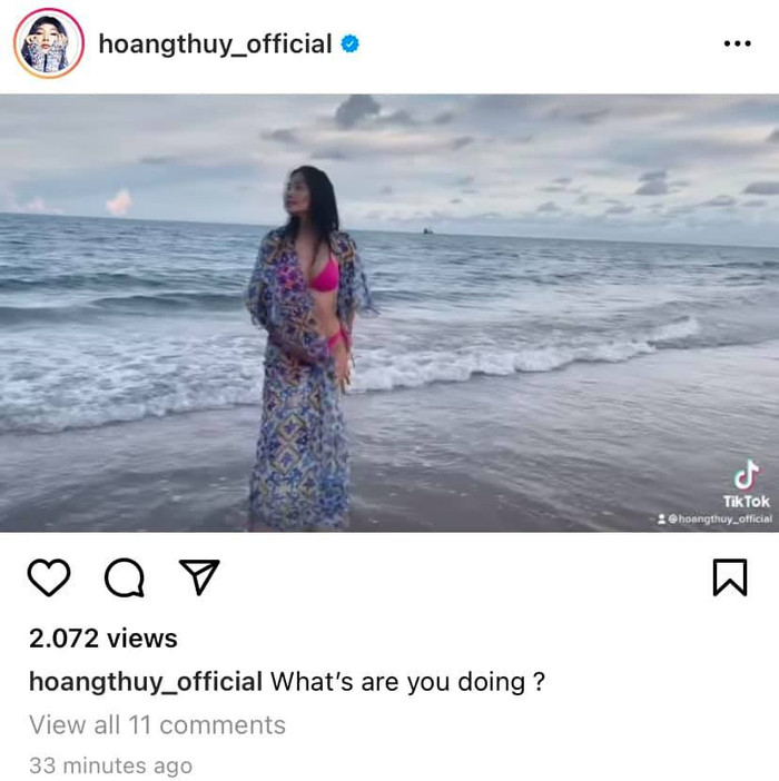 Bị bắt lỗi sai tiếng Anh cơ bản, Hoàng Thùy đính chính: 'Do mình xài tiên đoán thôi' Ảnh 3