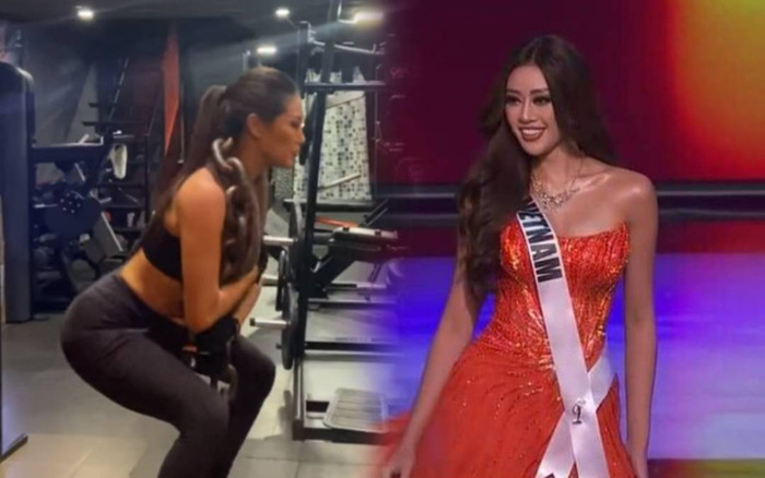 Cảm phục trước hình ảnh Khánh Vân vác xích nặng để rèn luyện hình thể hoàn hảo Ảnh 2