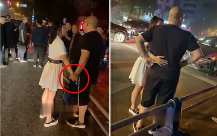 Va chạm với xe sang, cô gái mặc váy ngắn đong đưa tài xế để tránh phải bồi thường Ảnh 2