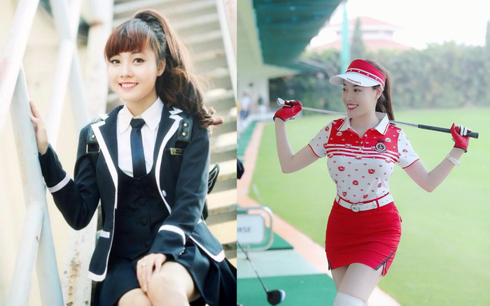 Âu Hà My ở quá khứ (ảnh bên trái) có gương mặt bầu bĩnh hơn hiện tại