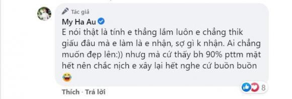 Âu Hà My phủ nhận tin đồn phẫu thuật thẩm mỹ