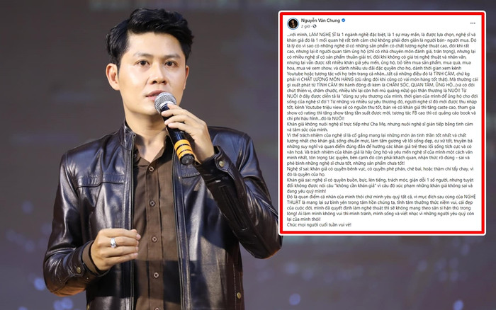Nhạc sĩ Nguyễn Văn Chung: 'Khán giả không nuôi nghệ sĩ như cha mẹ' Ảnh 2