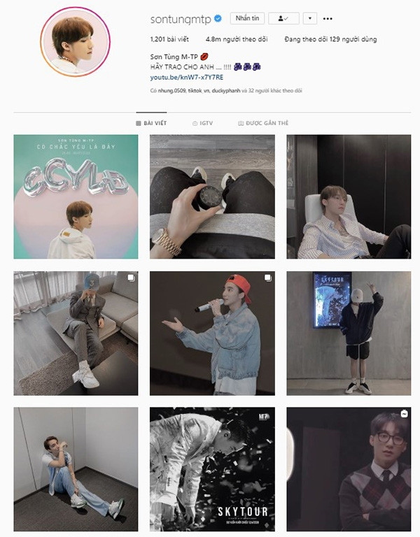 SơnTùng cũng đăng tải 45 tấm hình hoa hồng trên Instagram để hé lộ tên bài hát, nhưng khi mọi thứ đãđược hé lộ thì lại xóa đi để tránh 'loãng' Instagram.