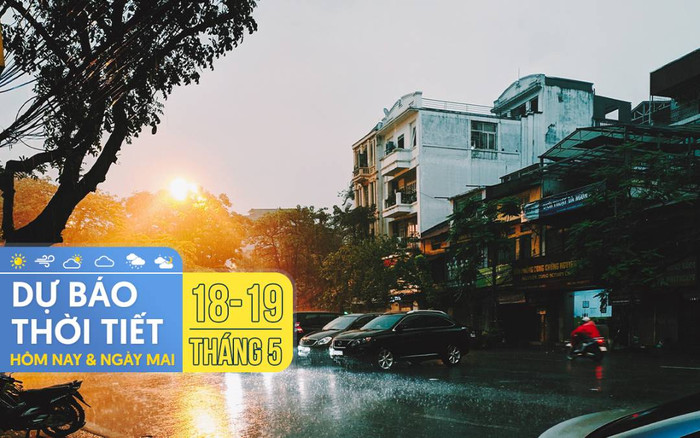 Dự báo thời tiết hôm nay và ngày mai 18-19/5: Hà Nội mưa dông kèm lốc, TPHCM rải rác mưa dông Ảnh 2