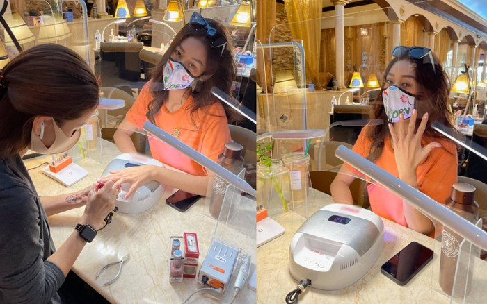 Hết váy áo lộng lẫy, Khánh Vân lộ diện hậu Miss Universe cực giản dị, còn khoe khoảnh khắc đi làm nail Ảnh 2