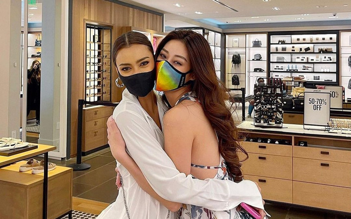 Khánh Vân đọ sắc cùng Miss Thái Lan - hai 'hổ chiến' Châu Á thân thiết khiến fan cực kỳ hào hứng Ảnh 2