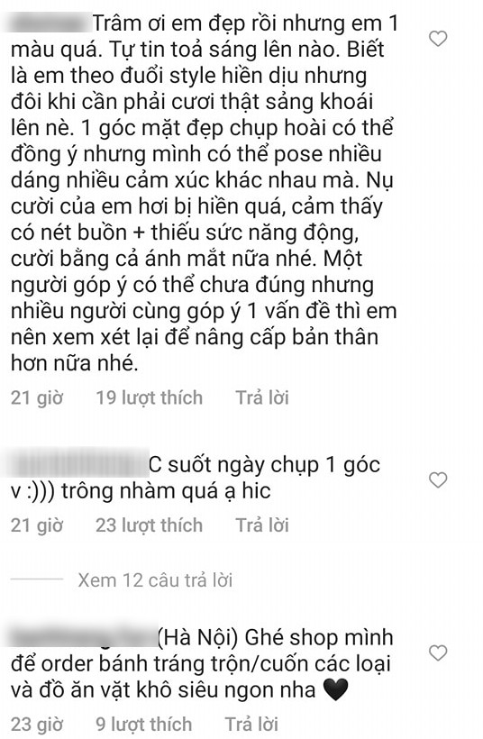 Thiều Bảo Trâm bị chê tan nát vì quá nhạt nhòa, chụp hình 'trăm tấm như một', phải khóa luôn bình luận Ảnh 4