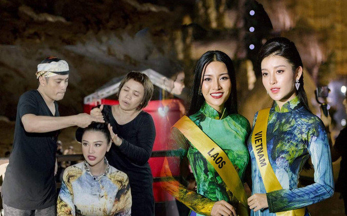 Ngắm lại BST áo dài NTK Nhật Dũng dành cho Miss Grand 2017, fan rưng rưng xúc động Ảnh 2