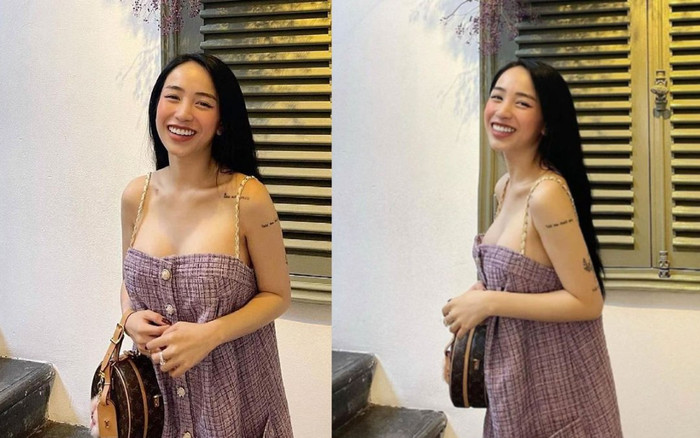 'Bà mẹ một con' Joyce Phạm diện đầm phom rộng nhưng để lộ điểm quyến rũ 'căng đét' Ảnh 2