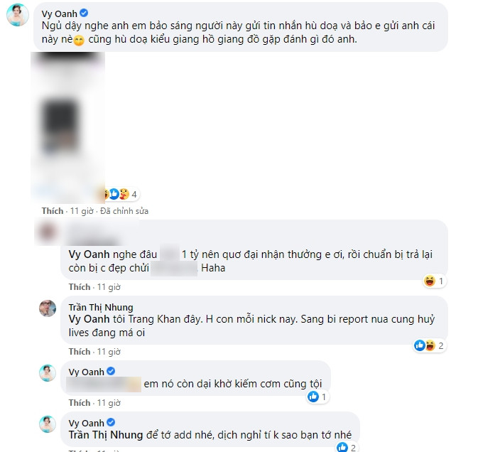 Vy Oanh nhập cuộc trong vụ lùm xùm của quản lý Trang Trần