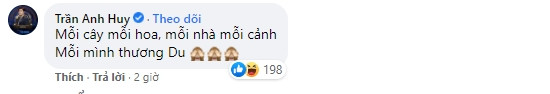 Trần Anh Huy đáp lại lời 'thả thính' của Midu sau khi cô nàng than thở chỉ có 'một mình'.