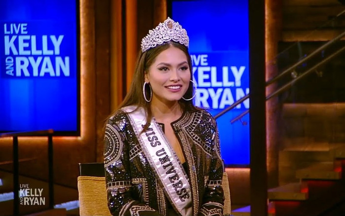 Tân Hoa hậu Hoàn Vũ 2020 diện váy lộ hết vòng 2 to tướng, đội vương miện thì bị chê Ảnh 2