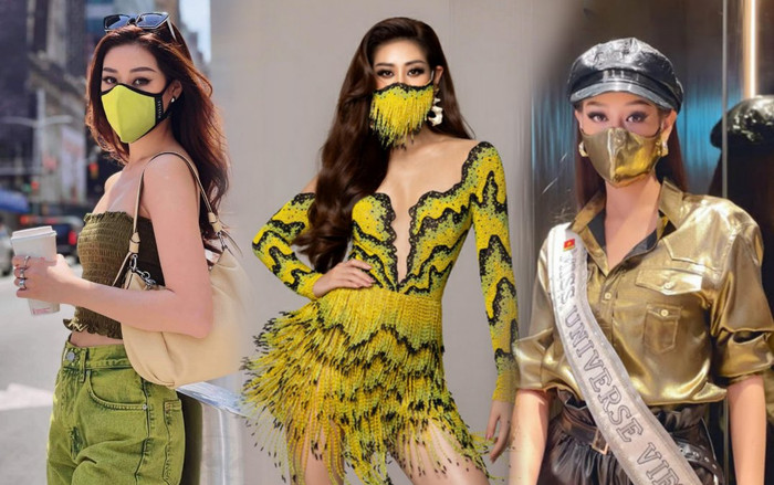 Khánh Vân có cả BST khẩu trang xịn sò, vừa đẹp vừa an toàn trong mùa đại dịch Ảnh 2