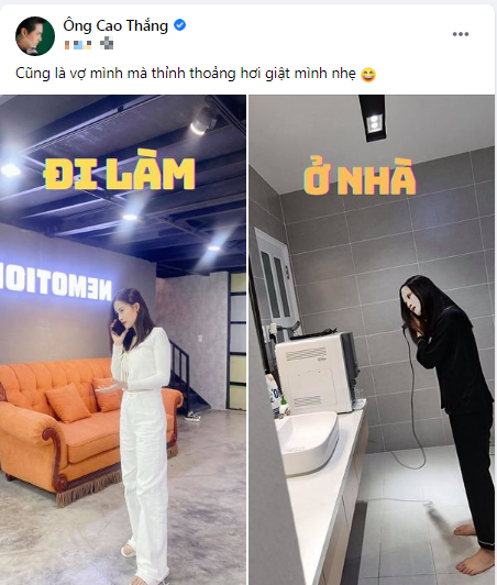 Ông Cao Thắng 'giật mình' trước màn biến hóa khi đi làm và ở nhà của Đông Nhi.