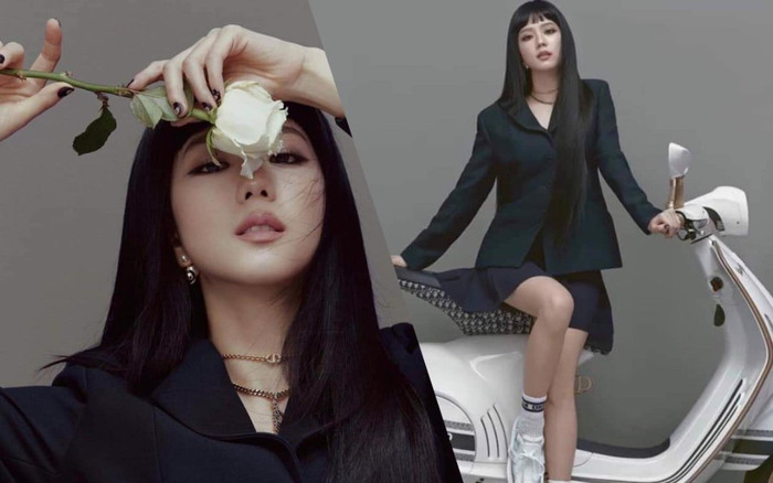 Jisoo Black Pink cắt mái ngố, mang visual cực lạ trên bìa Elle Hong Kong Ảnh 2