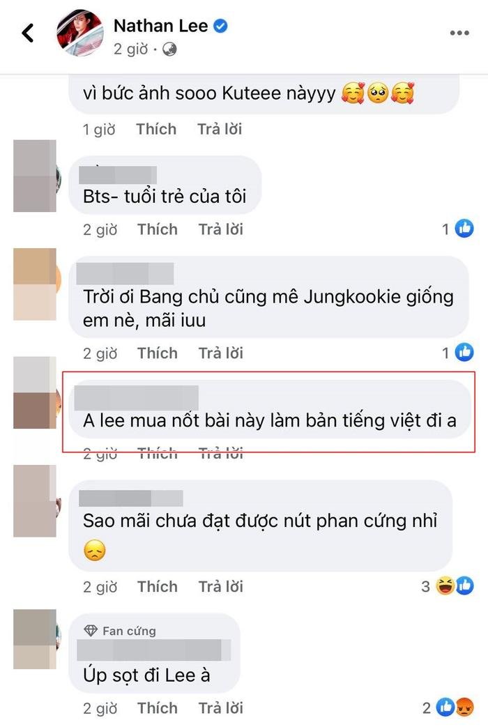 Giữa ồn ào với Cao Thái Sơn, fan 'xúi giục' Nathan Lee mua luôn siêu hit Butter của BTS Ảnh 3