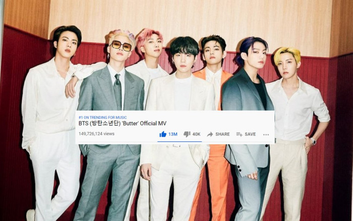 Ra mắt được 2 ngày, MV Butter của BTS có dấu hiệu 'đuối sức' khi lượt view tăng chậm? Ảnh 2