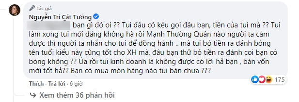 MC Cát Tường và anti-fan bật nhau 'tanh tách' chuyện làm từ thiện, còn lôi cả bà Phương Hằng vào Ảnh 6