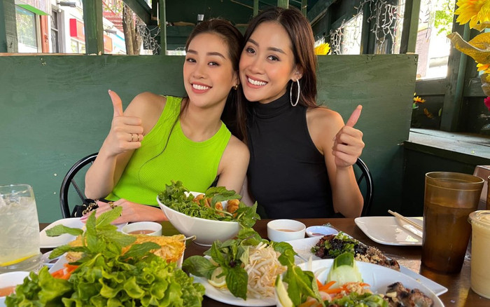 Khánh Vân tụ họp bạn cùng phòng ở Miss Universe 2020, ăn toàn món Việt trên đất Mỹ Ảnh 2