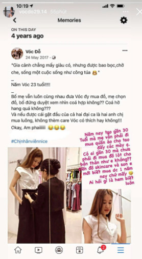 Chia sẻ của bà xã Văn Dũng khiến cộng đồng mạng xuýt xoa.