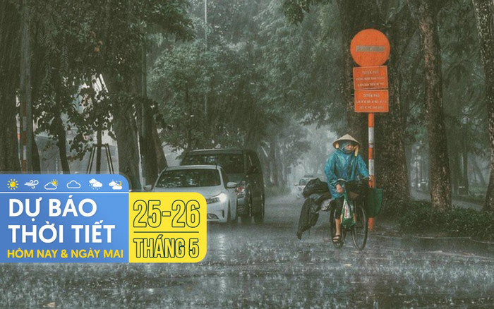 Dự báo thời tiết hôm nay và ngày mai 26/5: TPHCM, Hà Nội tiếp tục có mưa dông Ảnh 2