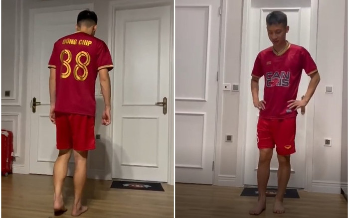 Đỗ Hùng Dũng tập đi những bước đầu tiên sau ca chấn thương gãy chân kinh hoàng Ảnh 2