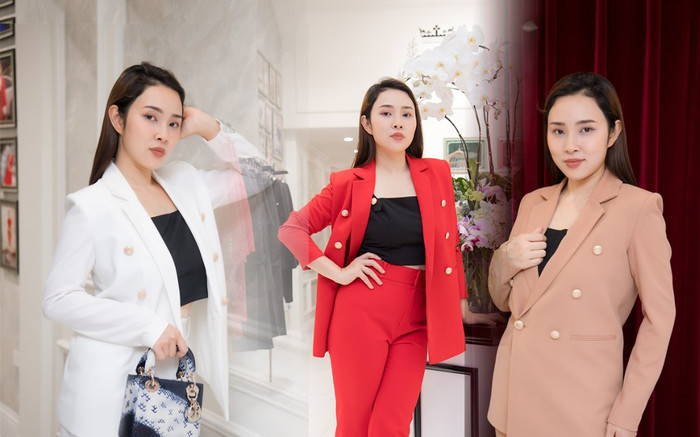 Mặc suit thanh lịch mà vẫn quyến rũ như Bảo Trâm Idol Ảnh 2