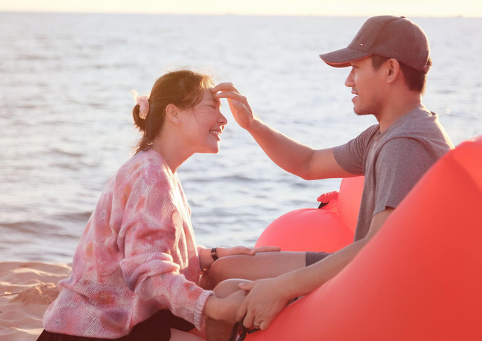 Bức ảnh ngọt ngào vừa được vợ Quý Bình chia sẻ