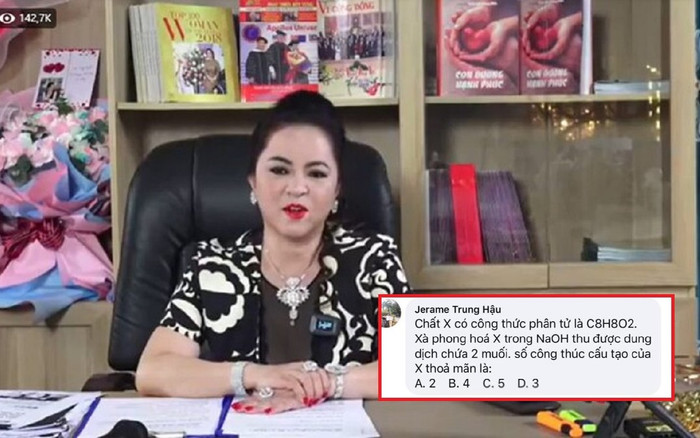 Livestream 'bóc phốt' nhiều nghệ sĩ, bà Phương Hằng vẫn không quên hướng dẫn học sinh ôn tập Hóa học Ảnh 2