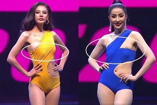 Trong cuộc thi thi Miss Grand Thailand 2020, nhiều thí sinh vô tình để lộ miếng dán ngực cực kỳ lộ liễu trên sân khấu.