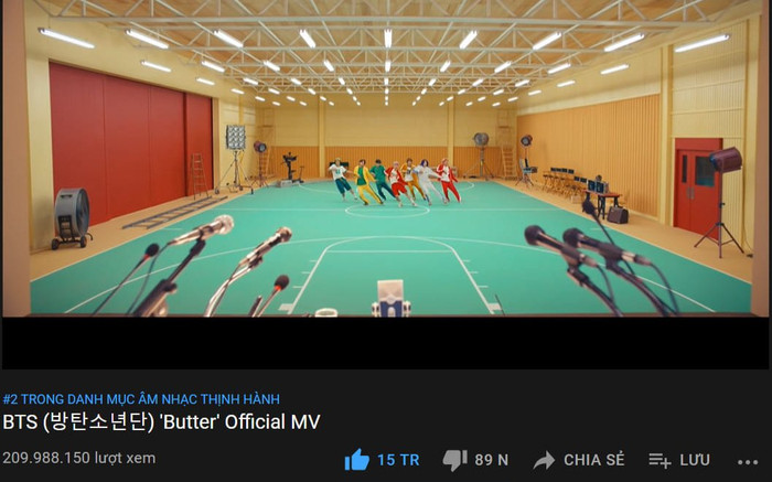 Nối dài những thành tích, Butter của BTS phá kỷ lục MV đạt 15 triệu like nhanh nhất lịch sử Youtube Ảnh 2