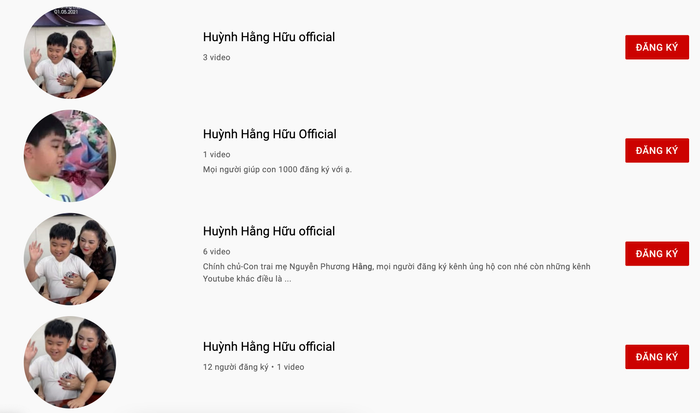 Hàng loạt kênh YouTube giả mạo con trai bà Phương Hằng đạt theo dõi nhiều hơn kênh chính chủ Ảnh 7