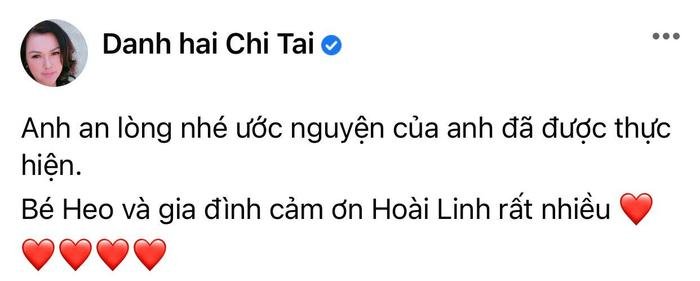 Vợ cố nghệ sĩ Chí Tài đăng ảnh làm từ thiện, gửi lời cảm ơn đến NSƯT Hoài Linh Ảnh 2