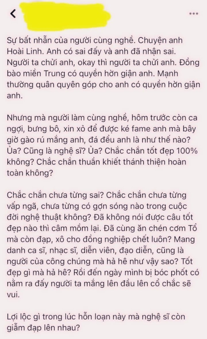 Thu Minh thả tim dưới bài đăng chỉ trích nhiều nghệ sĩ 'dẫm đạp' lên nhau liên quan tới vụ Hoài Linh Ảnh 1