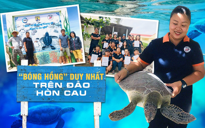 'Bóng hồng' duy nhất trên đảo Hòn Cau: Dành cả thanh xuân để đi theo dấu chân rùa biển Ảnh 2